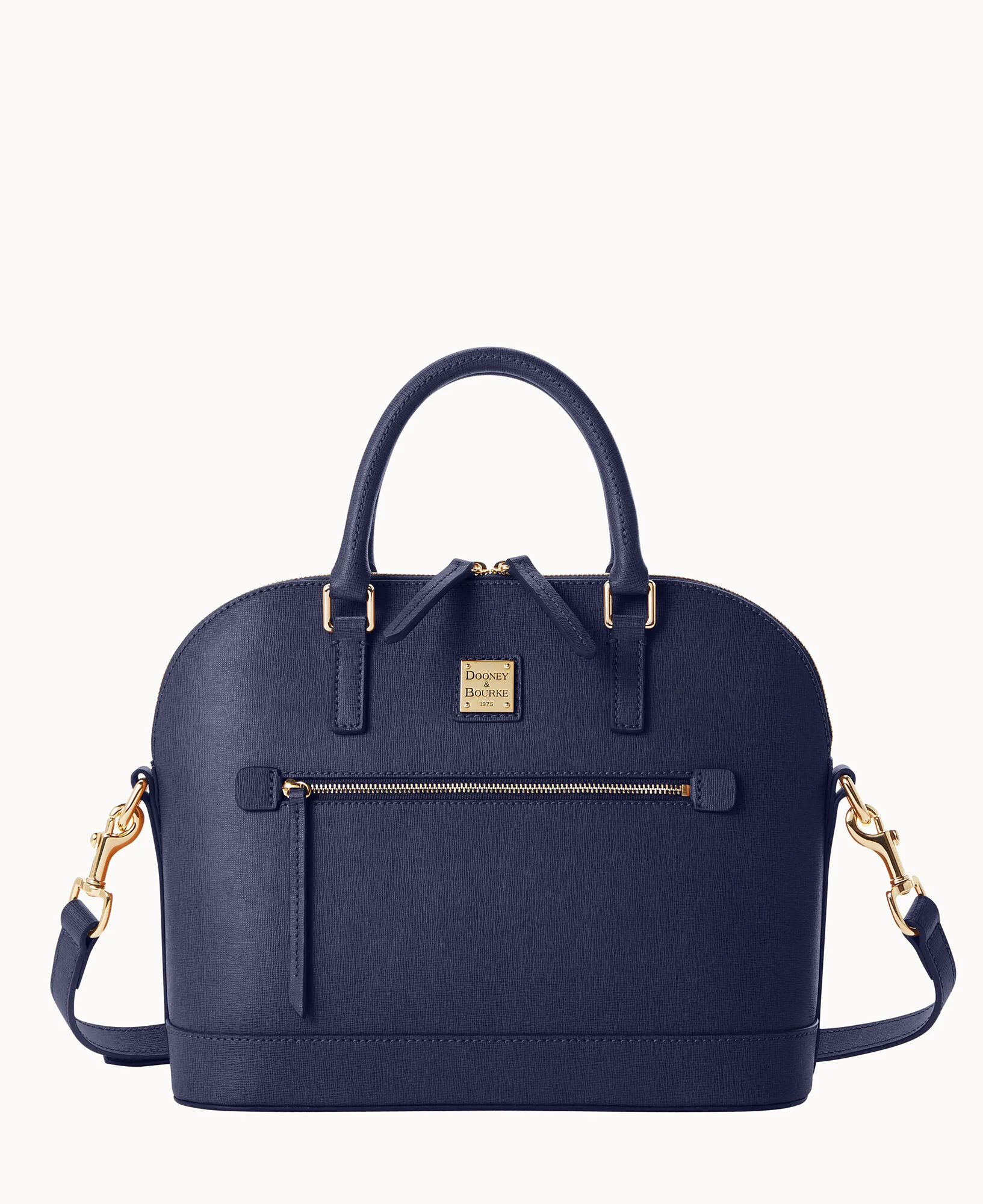 Saffiano Domed Zip Satchel - Image 12