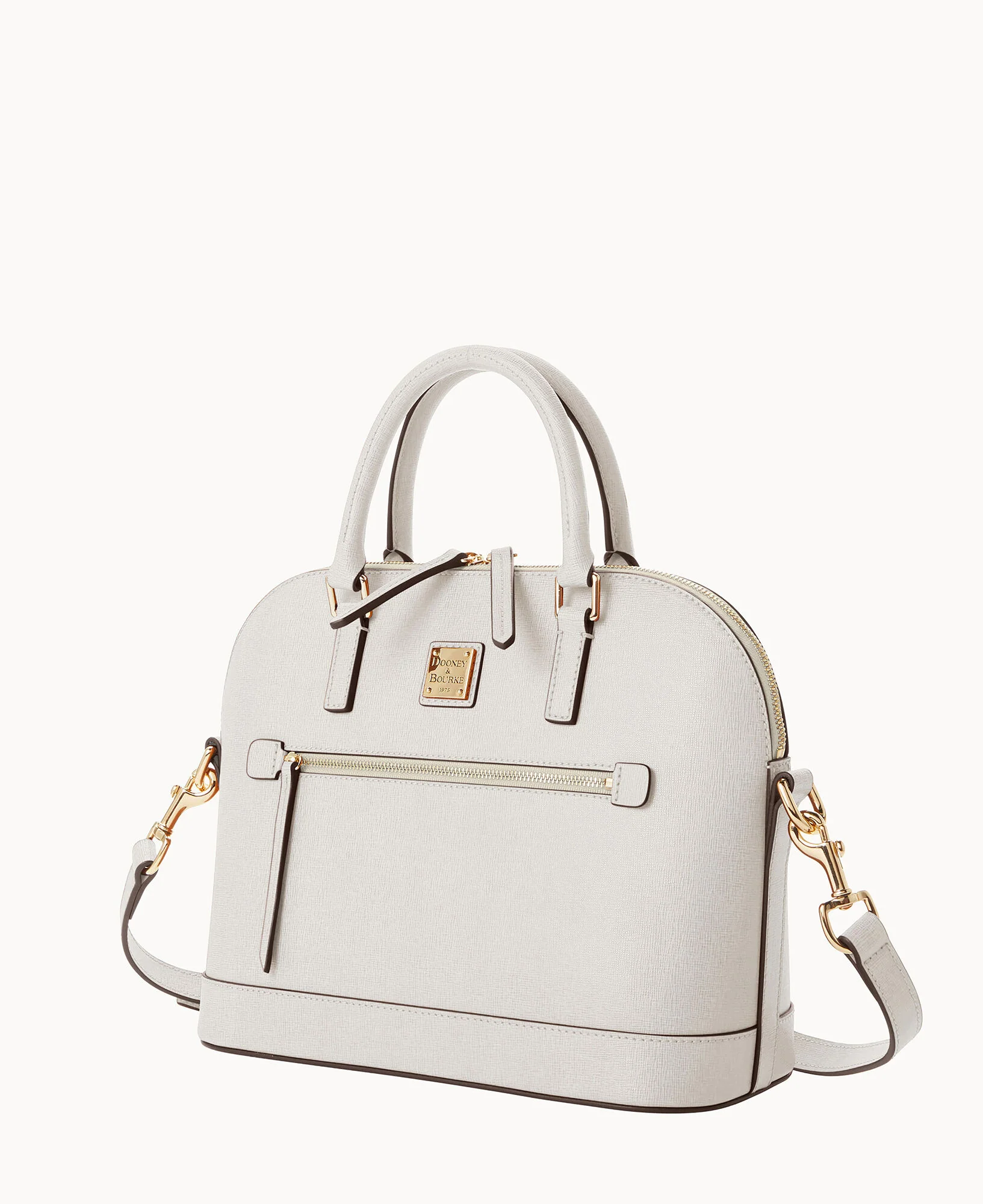 Saffiano Domed Zip Satchel - Image 21