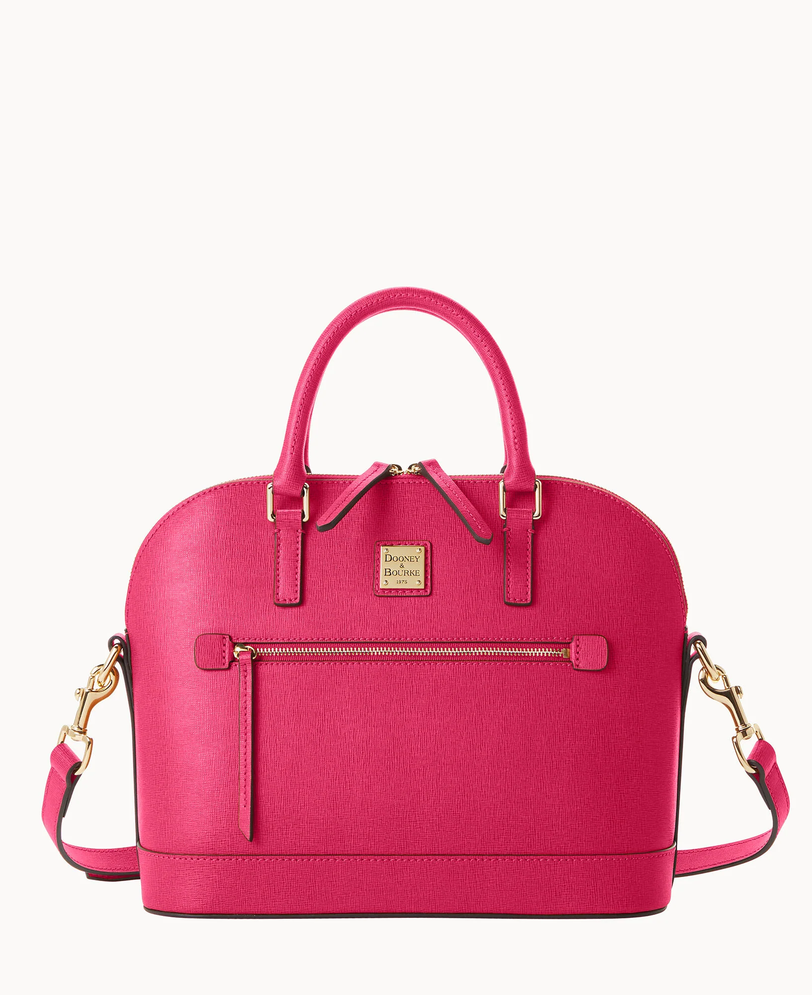 Saffiano Domed Zip Satchel - Image 31