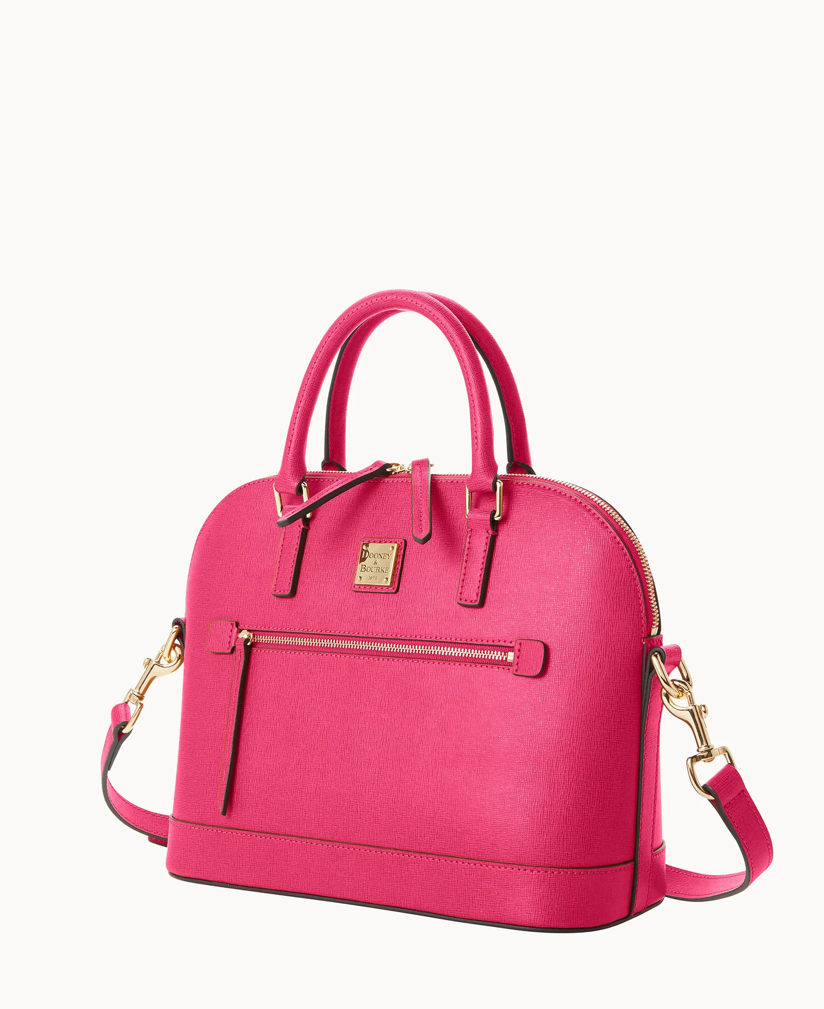 Saffiano Domed Zip Satchel - Image 32