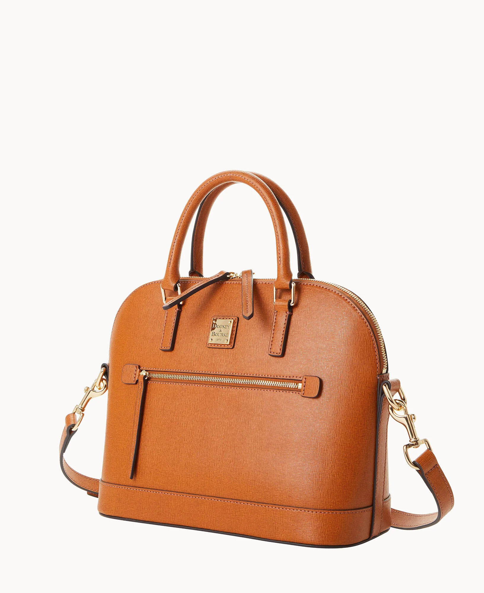 Saffiano Domed Zip Satchel - Image 35