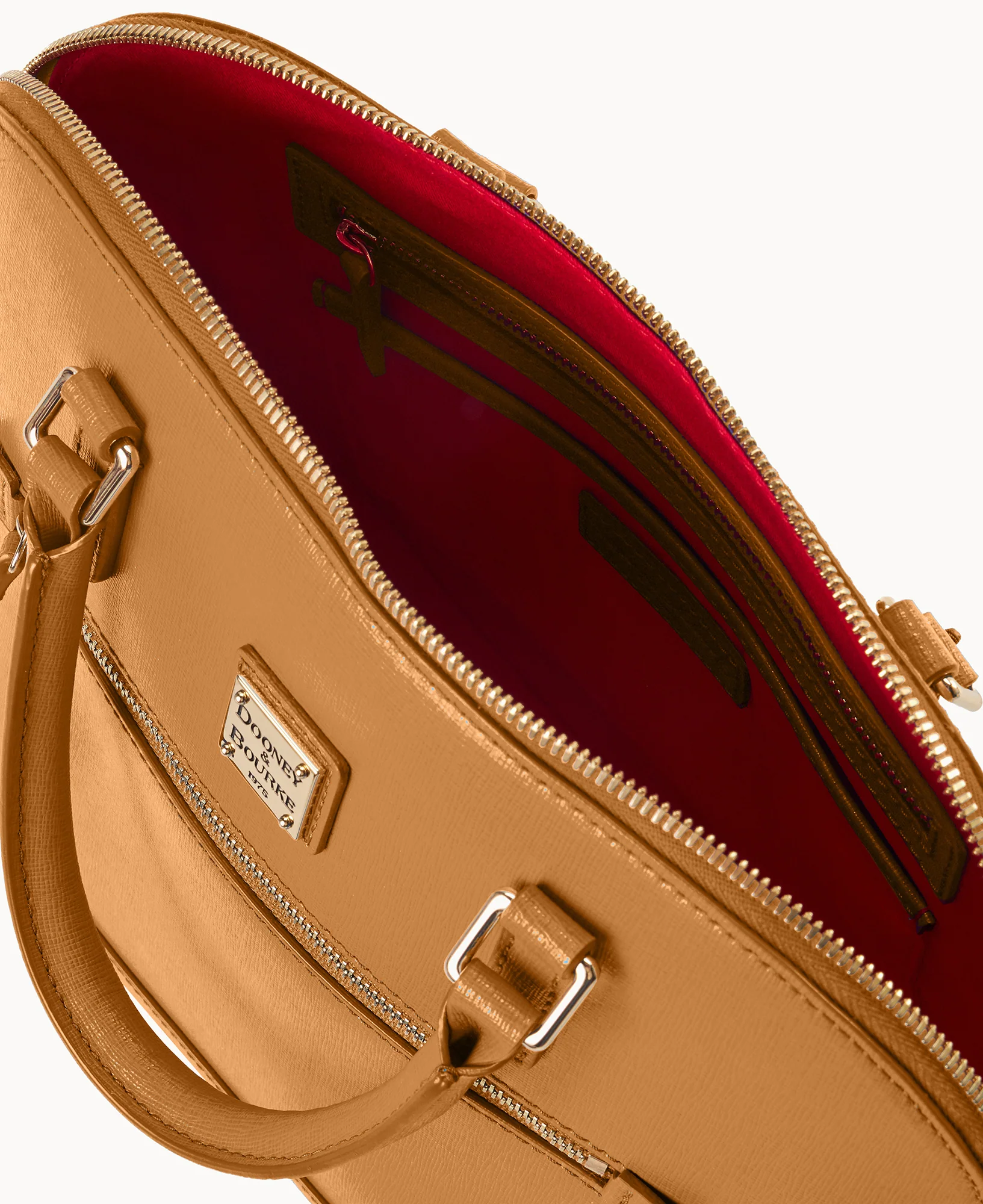 Saffiano Domed Zip Satchel - Image 40