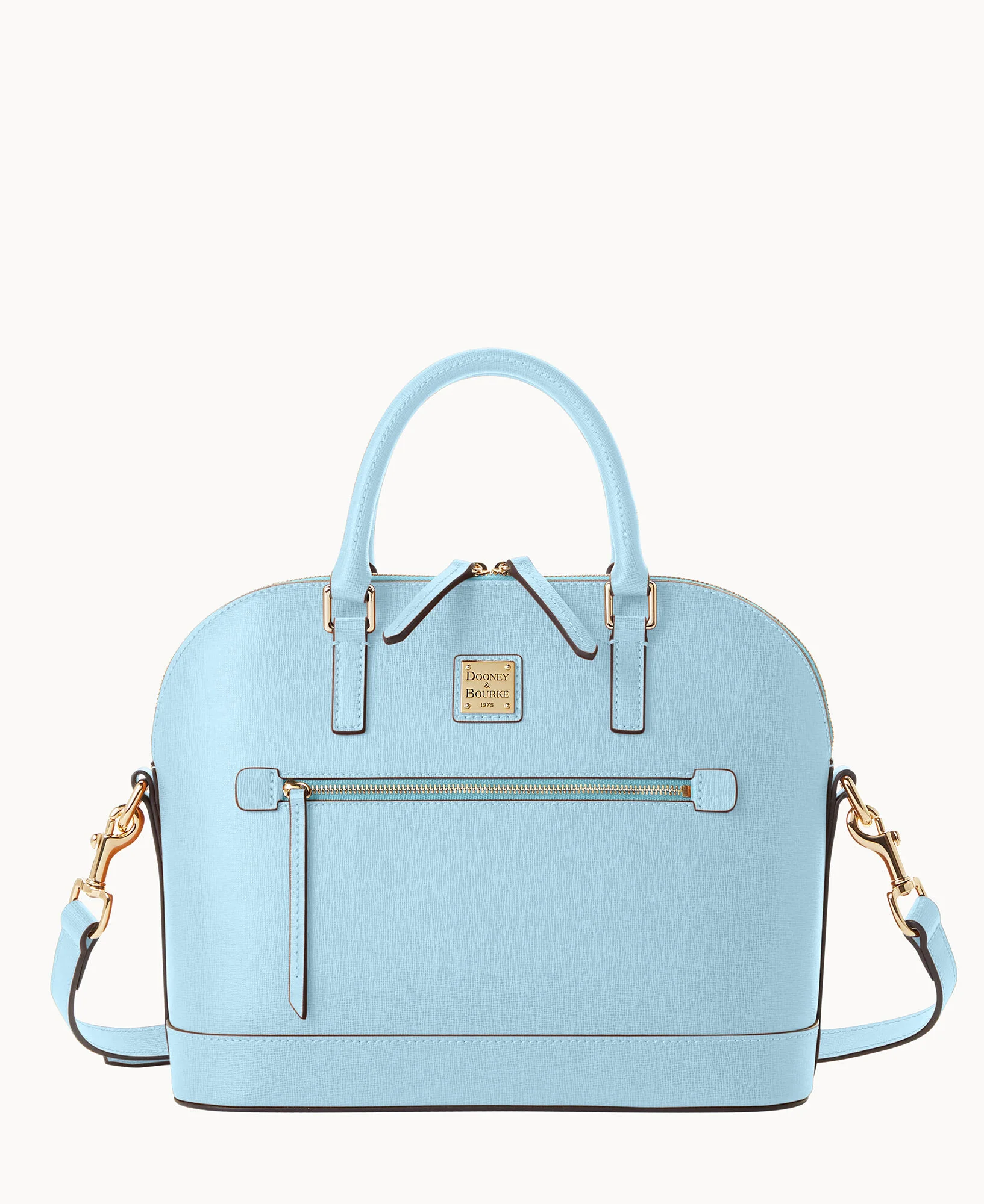 Saffiano Domed Zip Satchel - Image 5
