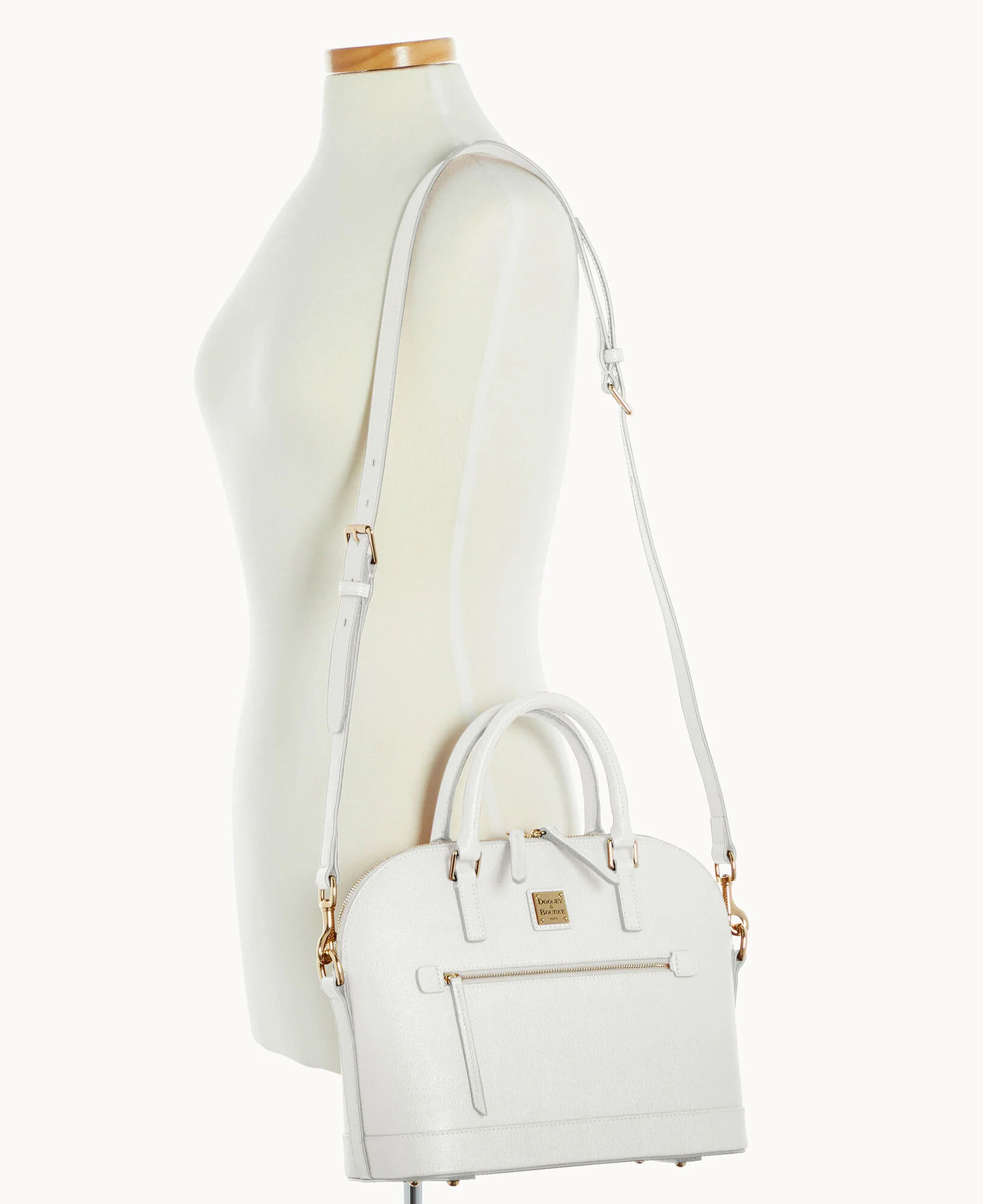 Saffiano Domed Zip Satchel - Image 61