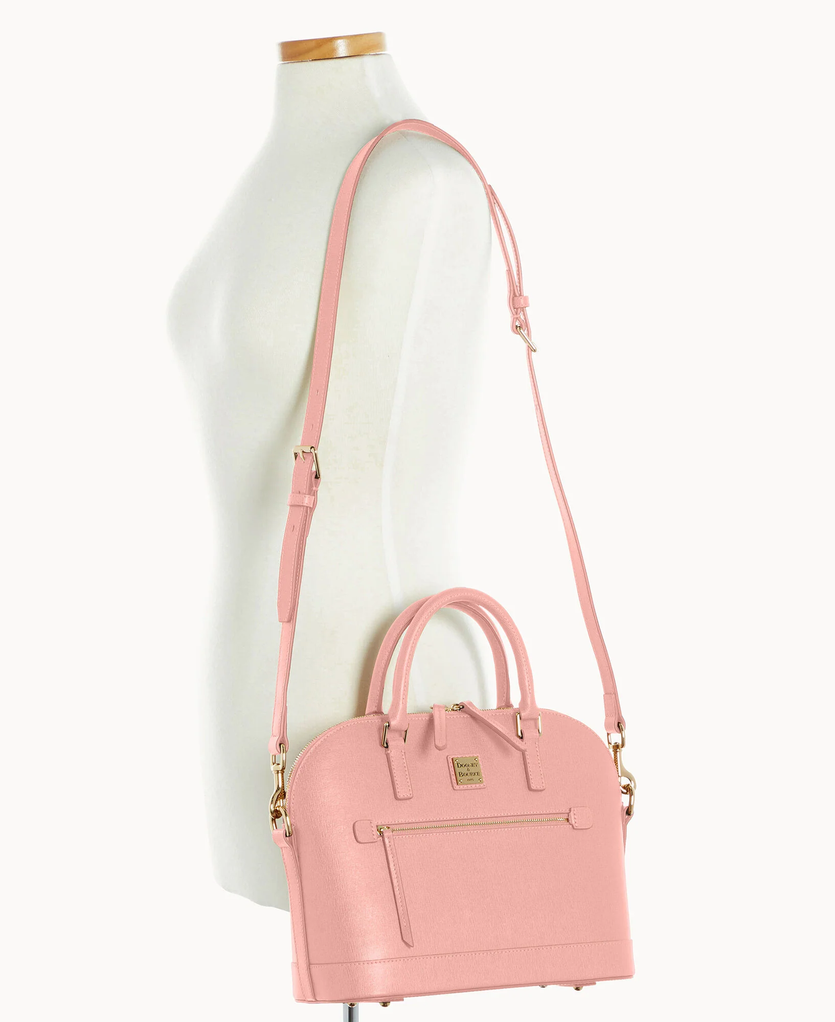 Saffiano Domed Zip Satchel - Image 65