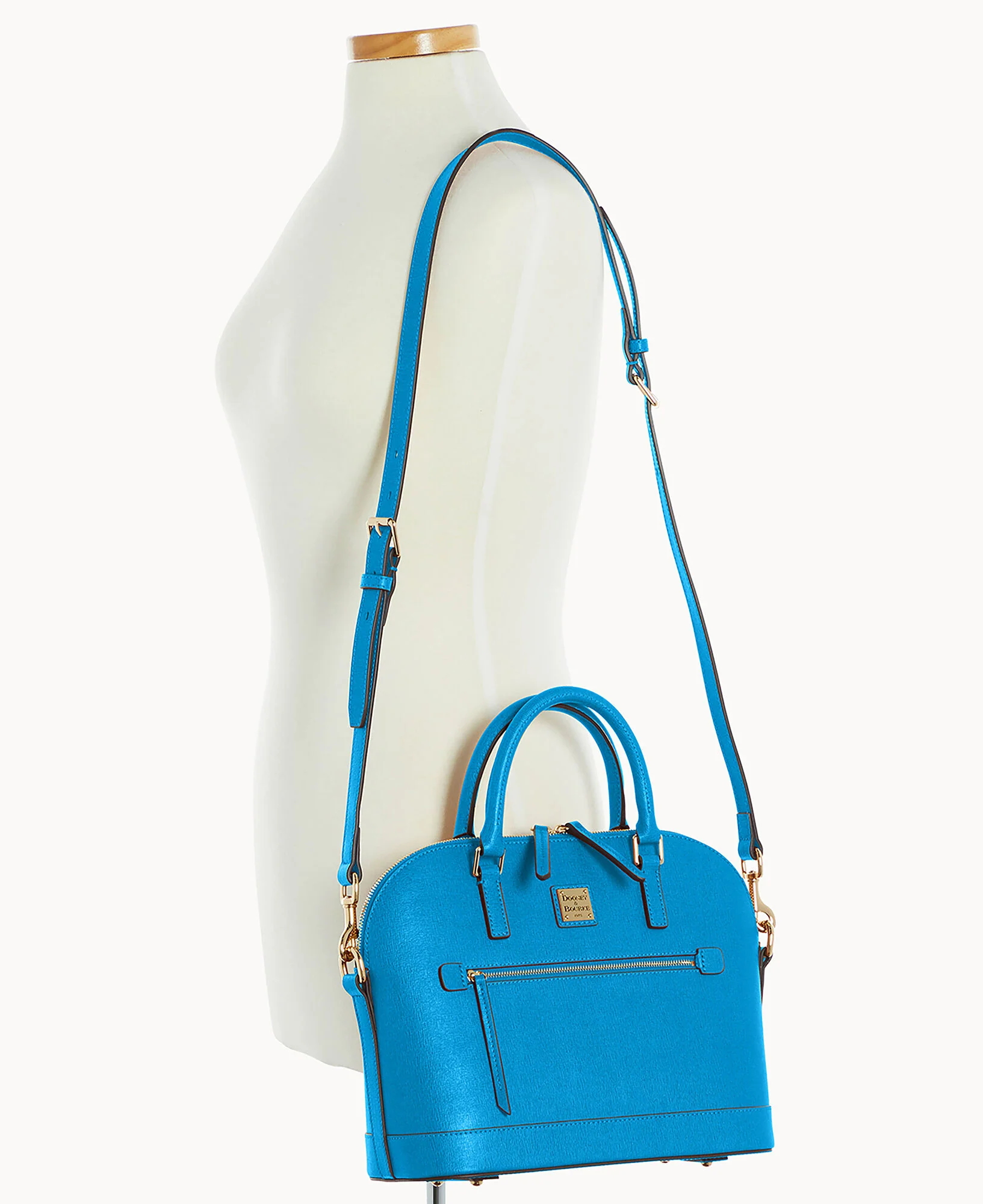 Saffiano Domed Zip Satchel - Image 73