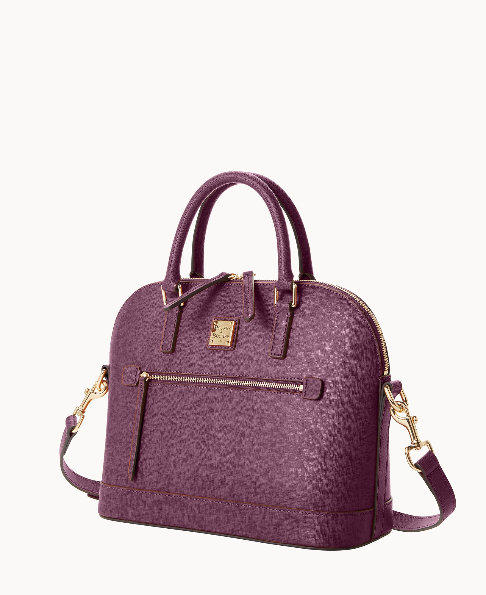 Saffiano Domed Zip Satchel - Image 75