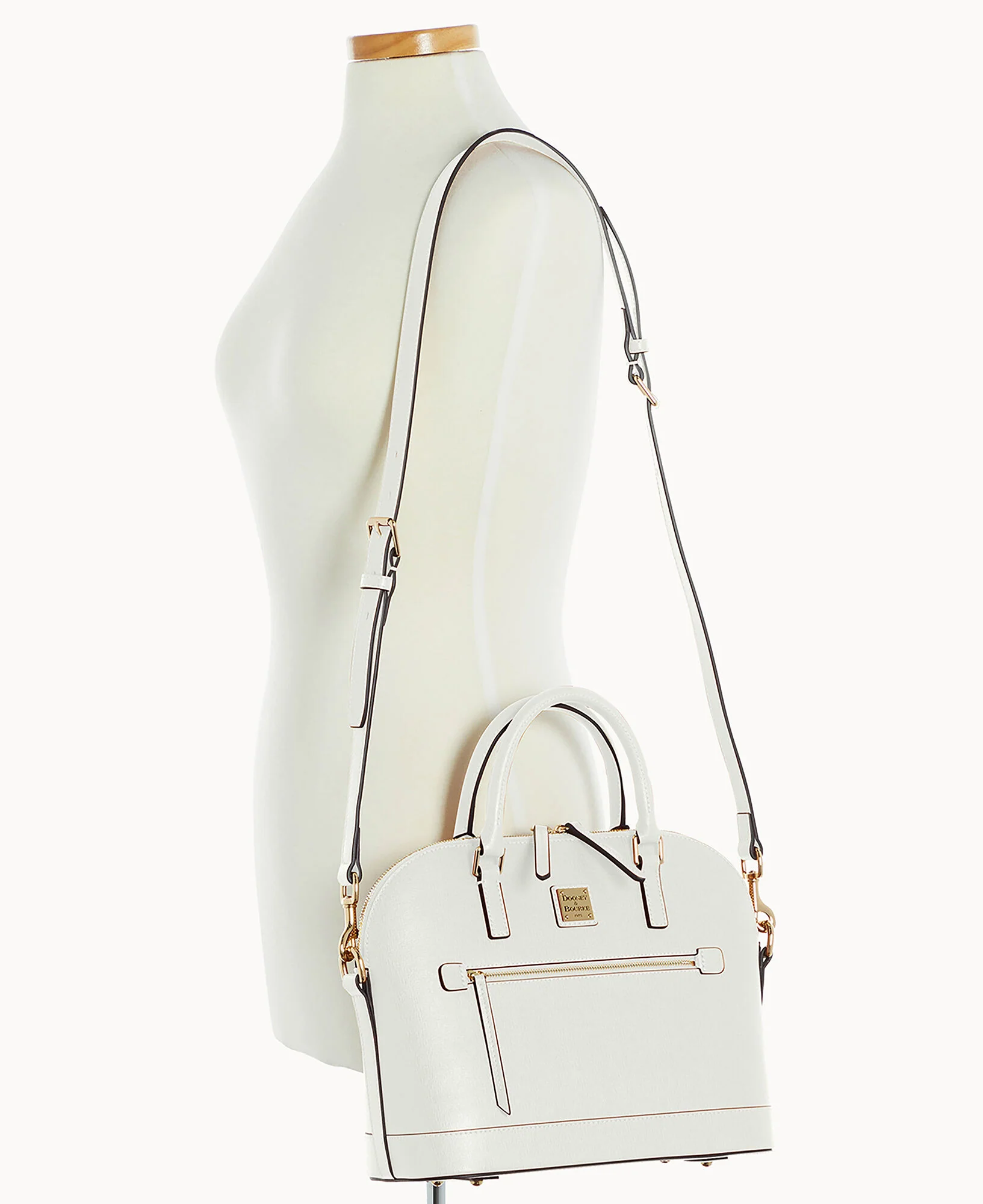 Saffiano Domed Zip Satchel - Image 87