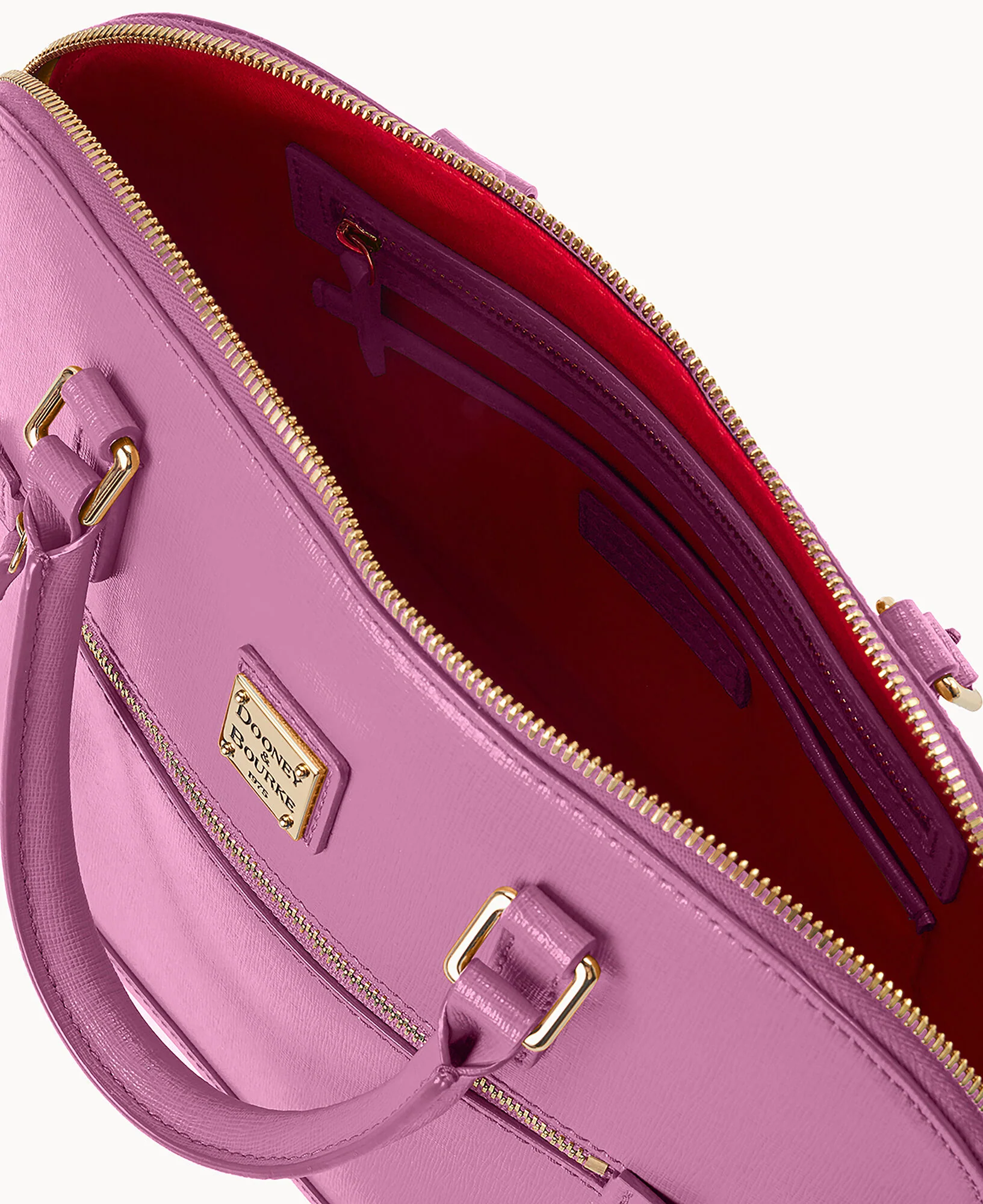 Saffiano Domed Zip Satchel - Image 90