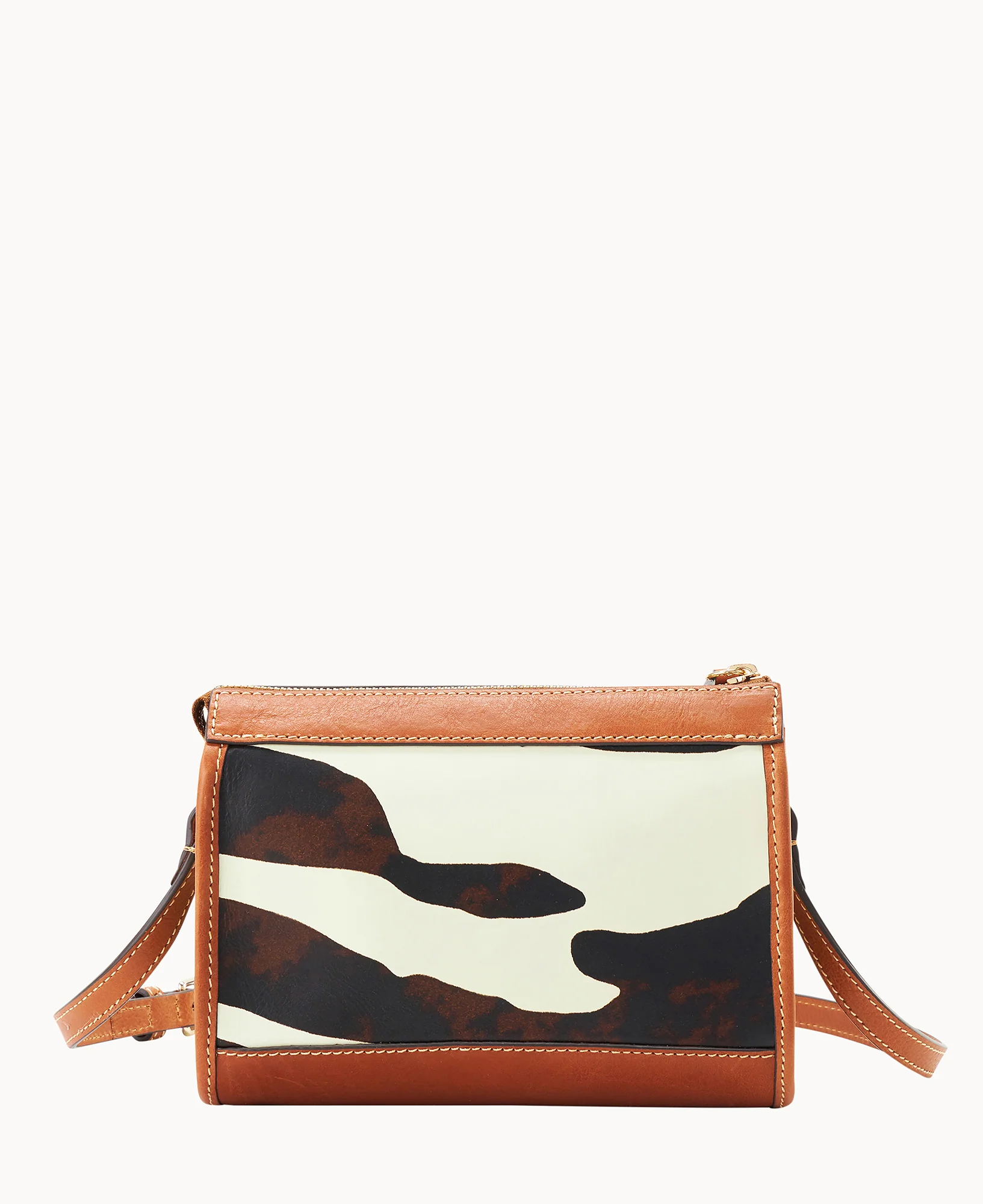 Zebra Leather Zip Crossbody - Image 4